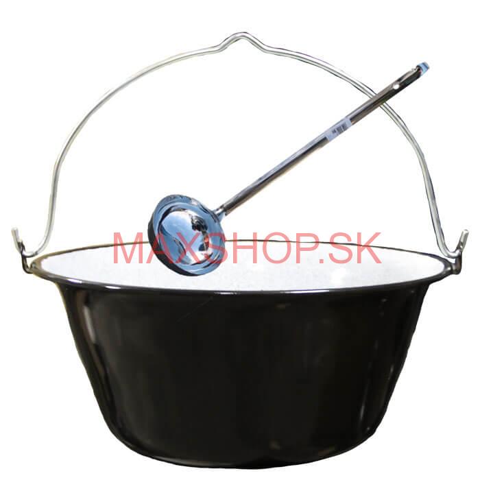 Smaltovaný kotlík 40 L + antikórová naberačka