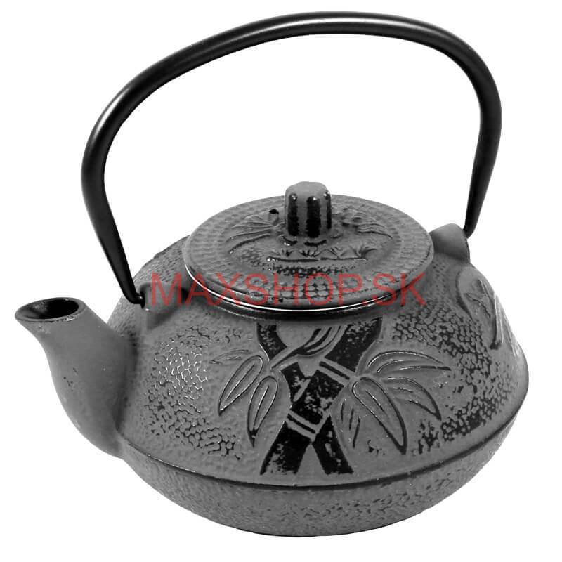 Liatinový čajník 600 ml šedý