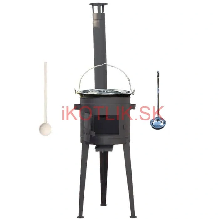 Smaltovaný kotlík 30 L (1,2 mm) + vysoká kotlina 47 cm (2 mm) HODO PLUS 600