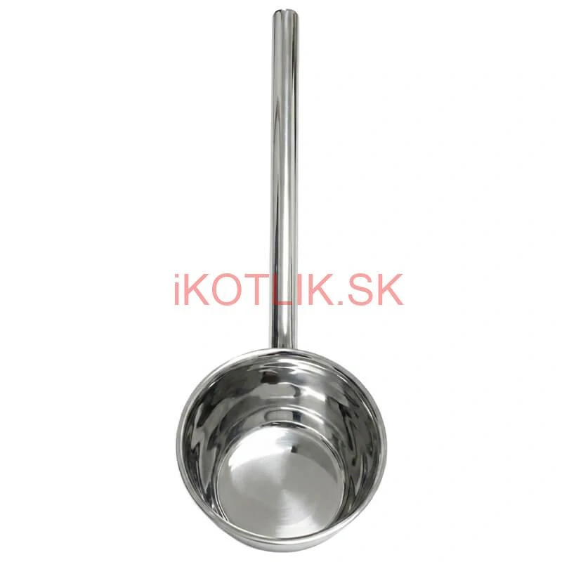 Nerezová naberačka na vodu 12 cm s dlhou rúčkou – pevná a praktická