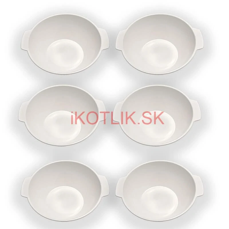 Sada 6 ks: Plastová miska na fajnový kotlíkový guláš a polievky – 500 ml
