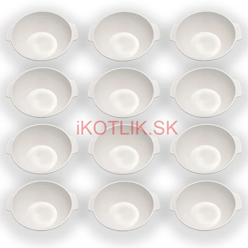 Sada 12 ks: Plastová miska na fajnový kotlíkový guláš a polievky – 750 ml