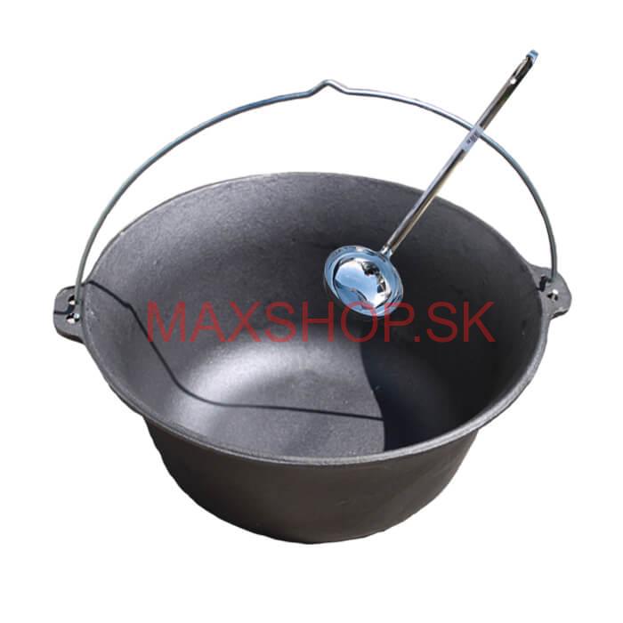 Liatinový kotlík 10,8 L + antikórová naberačka