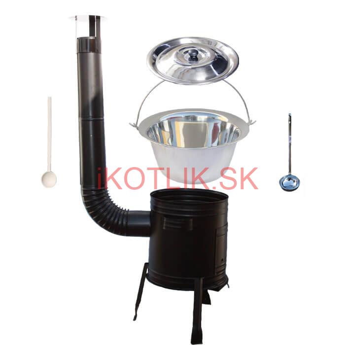 Antikorový kotlík 14 L (0,8 mm) + kovová kotlina 36 CLASSIC (KOV)