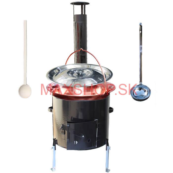 Kotlíkový gulášový set + medený kotlík 20 L Smalt Easy party