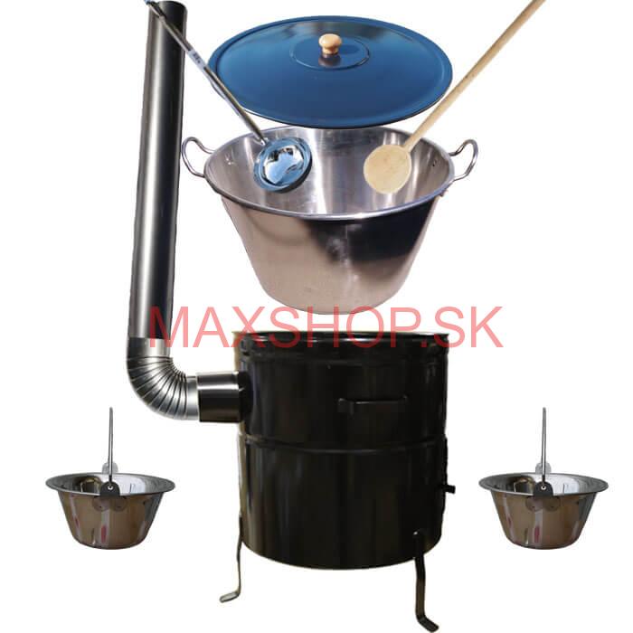 Zabíjačková súprava + nerezový kotol 60 L + 2 servírovacie kotlíky