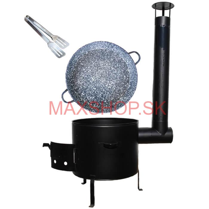 Grilovacia panvica s uškami + kotlina 39 cm