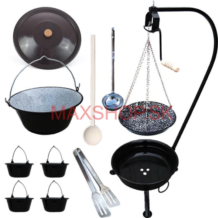 Kotlíková súprava 16 L SMALT + grilovacia panvica PARTY MIX