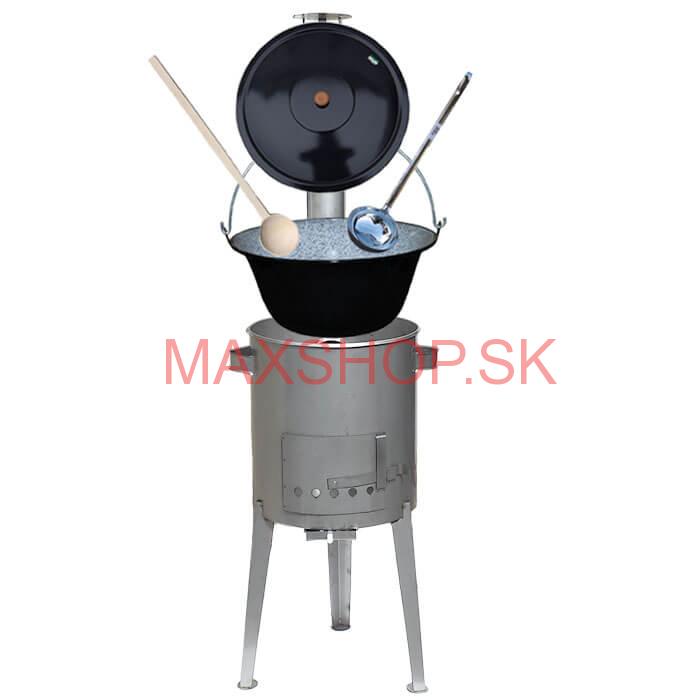 Smaltovaný kotlík 20 L (1,2 mm) + nerezová kotlina 42 cm LUXUS