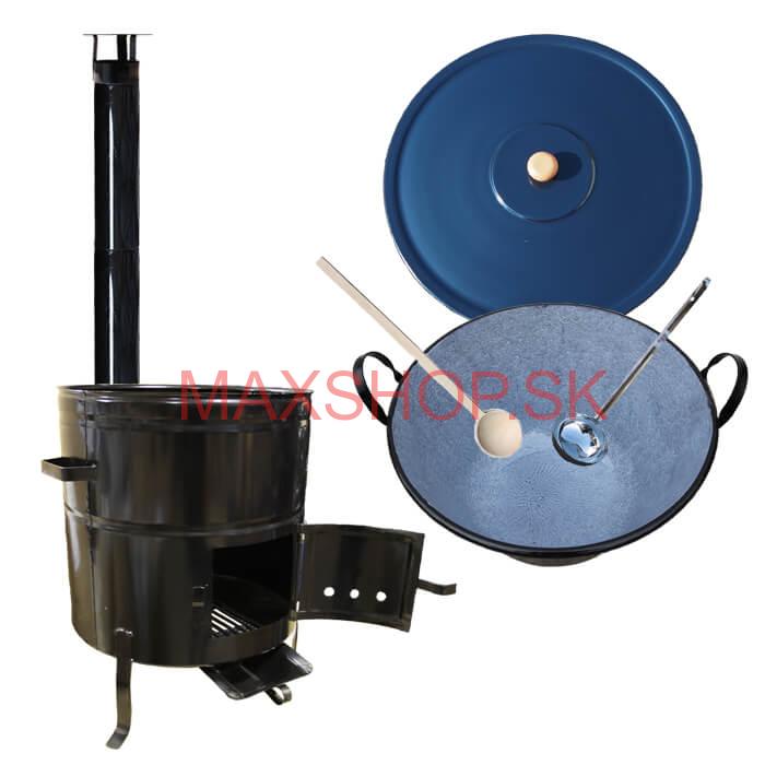 Smaltovaný kotol 50 L + kovová kotlina 50 cm BIG PARTY