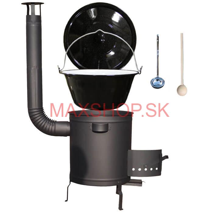 Smaltovaný kotlík 20 L (1,2 mm) + hrubostenná (1,5 mm) a žiaruvzdorná kotlina 42 PLUS 600