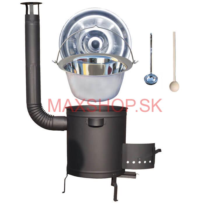 Nerezový kotlík 30 L (1,2 mm) + hrubostenná (1,5 mm) a žiaruvzdorná kotlina 45 PLUS 600