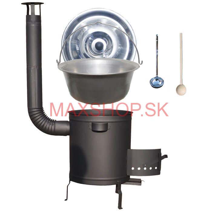 Nerezový kotlík 30 L (1,5 mm) + hrubostenná (1,5 mm) a žiaruvzdorná kotlina 45 PLUS 600