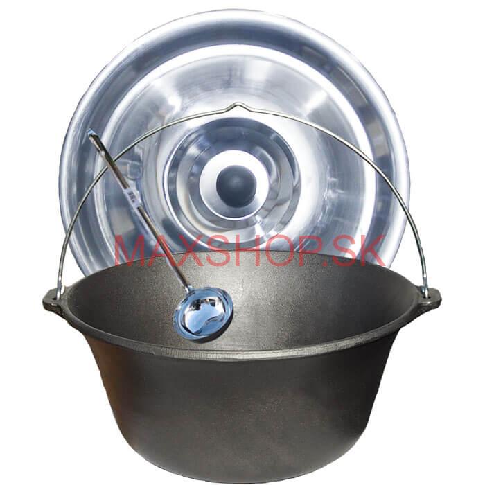 Liatinový kotlík 10,8 L + antikorová pokrievka