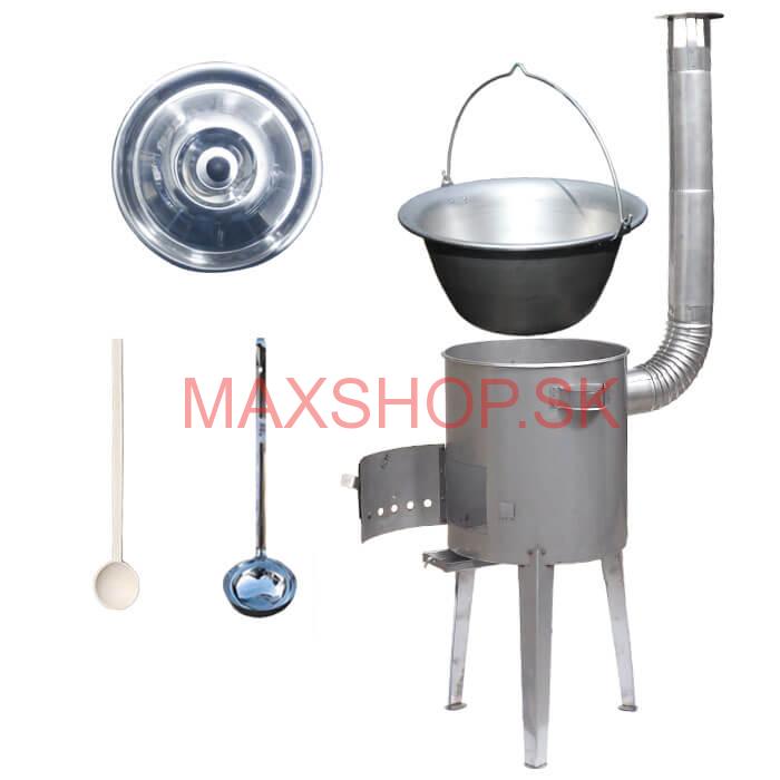 Nerezový kotlík 30 L (1,5 mm) + nerezová kotlina 45 cm LUXUS