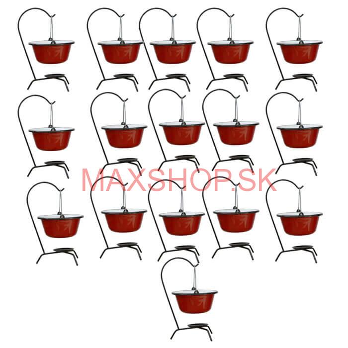 Servírovacia súprava SMALT RED 16 ks