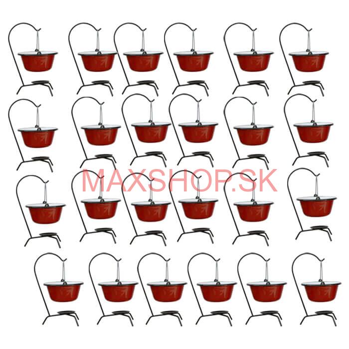 Servírovacia súprava SMALT RED 24 ks