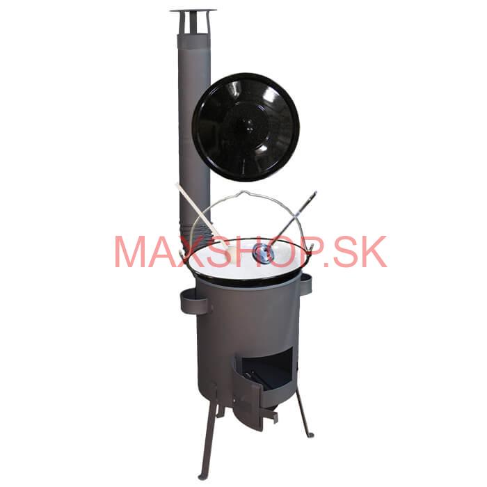 Smaltovaný kotlík 25 L + žiaruvzdorná kotlina 45 PLUS 600 4 MM