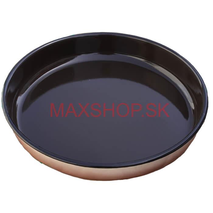 Smaltovaný okrúhly pekáč 34 cm, výška 6 cm