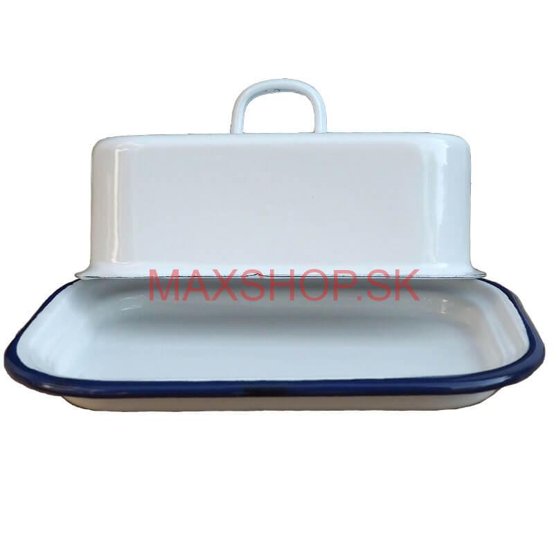 Smaltovaná maselnička - biela