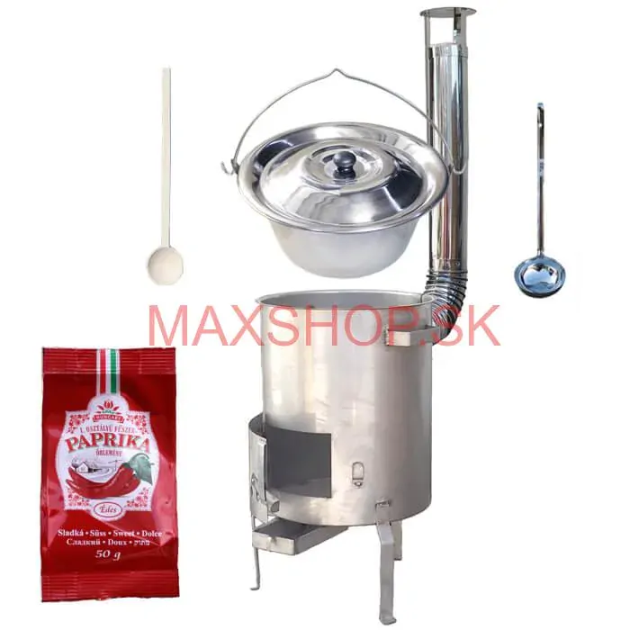 Nerezový kotlík 30 L (1,2 mm) INOX + nerezová kotlina (1,5 mm) 45 cm STRONG EXCLUSIVE