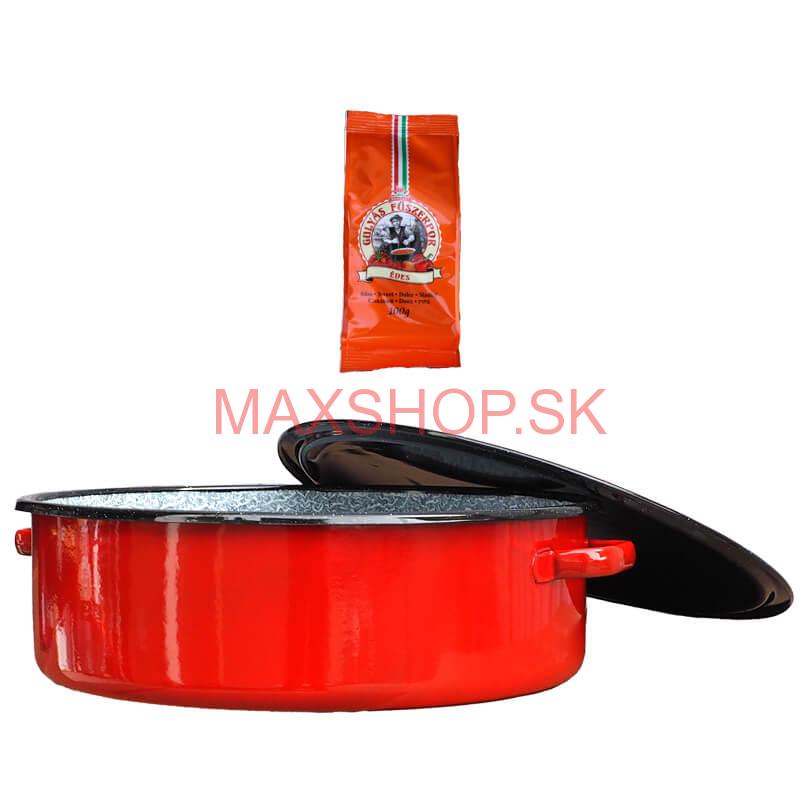 Smaltovaný kastról s pokrievkou 14 L CLASSIC + paprikové korenie na guláš