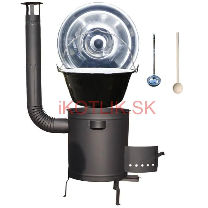 Smaltovaný kotlík 16 L (1,2 mm) + hrubostenná (1,5 mm) a žiaruvzdorná kotlina 39 PLUS 600