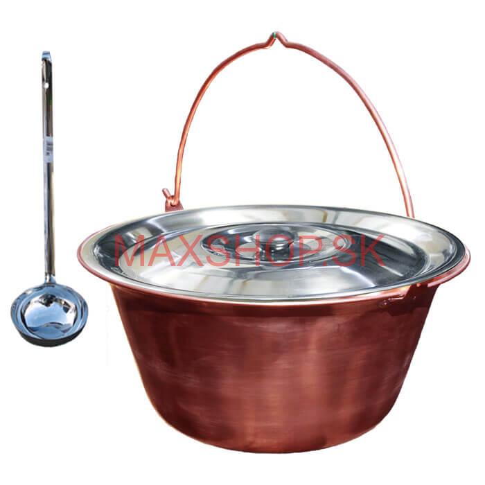 Medený kotlík 20 L (1,2 mm) + antikorová pokrievka