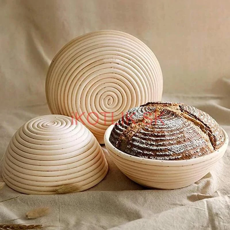 Ratanová miska na kysnutie chleba – okrúhla