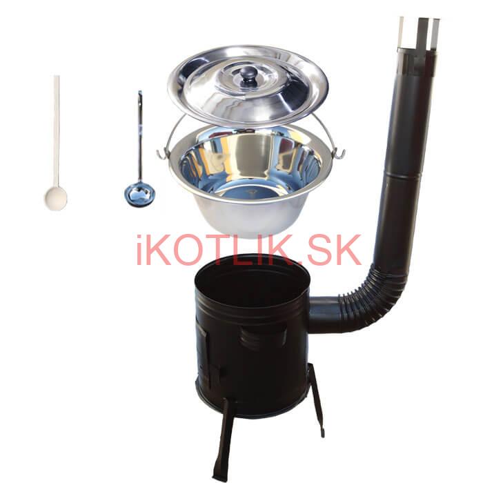 Antikorový kotlík 14 L (0,8 mm) + kovová kotlina 36 CLASSIC (KOV)