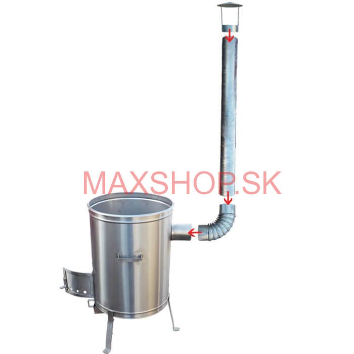 Nerezová kotlina pod kotlíky 45 cm LUX