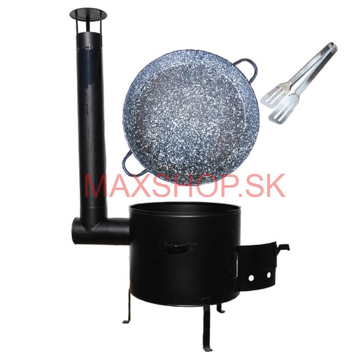 Grilovacia panvica s uškami + kotlina 39 cm