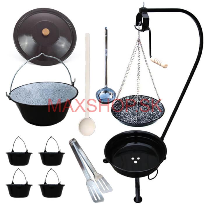 Kotlíková súprava 16 L SMALT + grilovacia panvica PARTY MIX